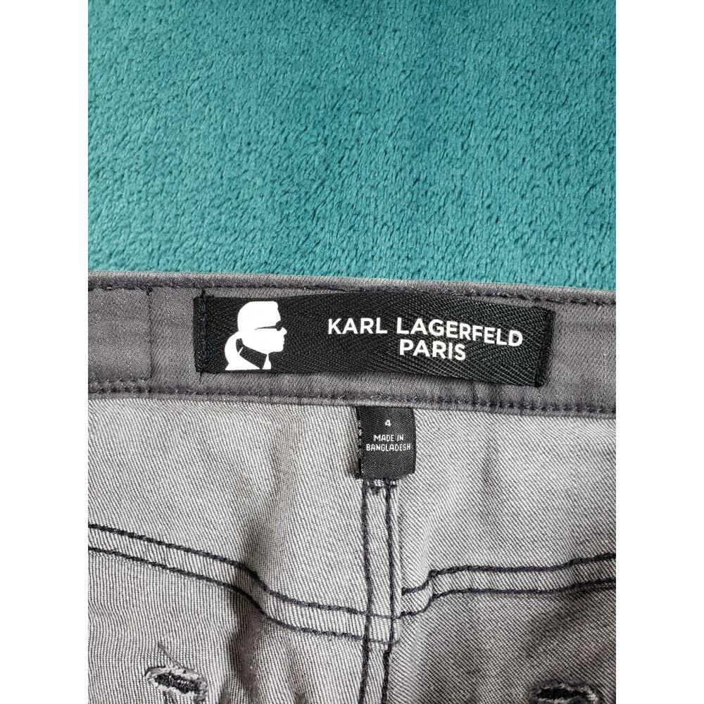 Karl Lagerfeld Women’s Skinny Jeans in Gray - Picture 3 of 13